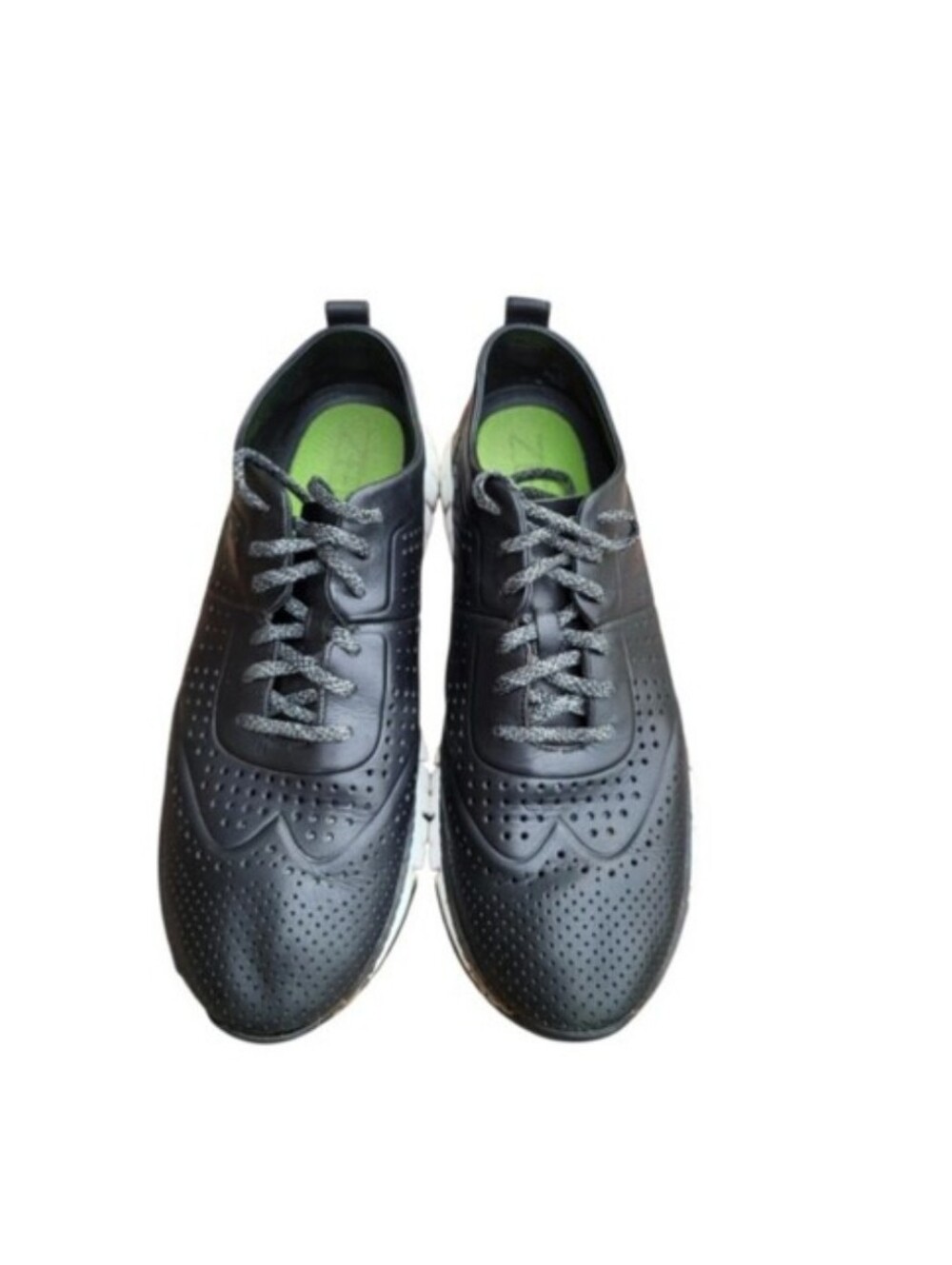 Cole Haan Zerogrand Leather Laser Cut Black Casual Sneaker Loafer Shoe Men 11.5 - Picture 3 of 14